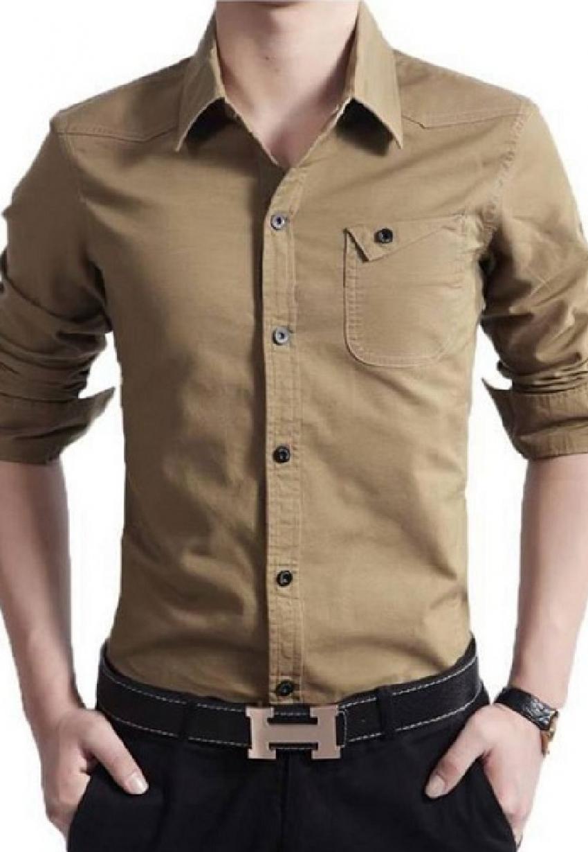 1 CLEARANCE SALE OF CASUAL SHIRT IN BROWN COLOR in Pakistan | Hitshop.pk